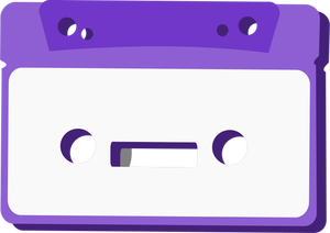 Audio cassette vector image