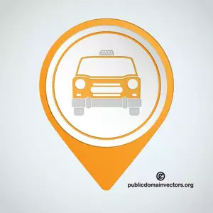Location pin taxi