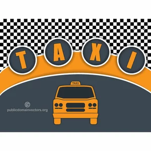 Taxi service vector background