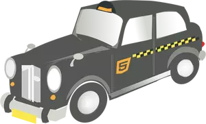 Een TX4 Hackney vervoer vector illustraties