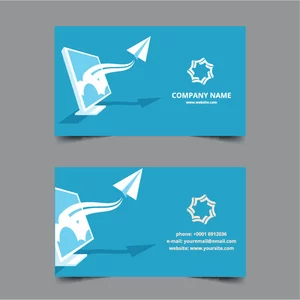 Tech company business card template