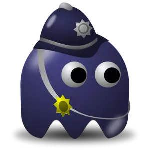Spel sheriff icoon vector afbeelding
