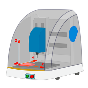 Dharlyrobot zubní frézovací stroj vektorový obrázek