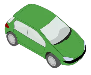 Tiny green car