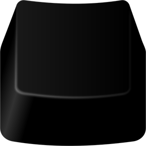 Vector clave de computadora en blanco negro teclado plano