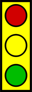 Vector image of small stop light symbol
