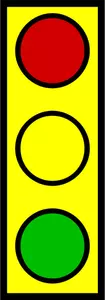 Vector afbeelding van kleine stop licht symbool
