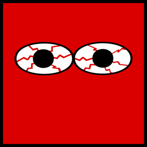 Olhos vermelhos vector imagem