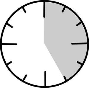 Vector Illustrasjon av klokken