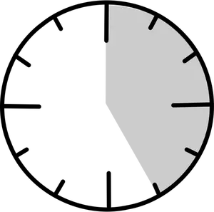 Vector illustration of clock face