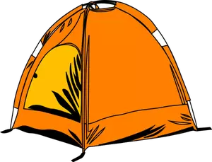 Yellow comic tent