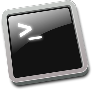 Tilted terminal window icon