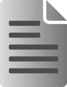 Scala di grigi testo file icona vector ClipArt