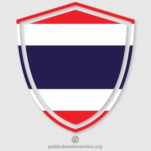 Thailand flag crest silhouette