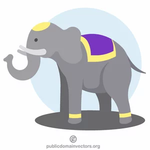Grafika clipart słonia tajskiego