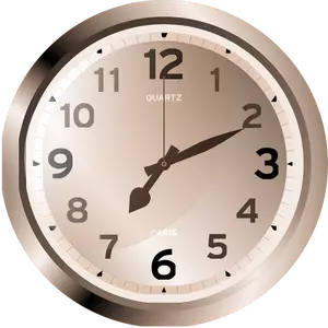 Quartz wall clock vector image