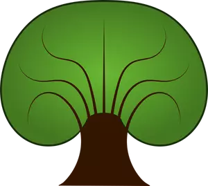 Dibujo vectorial de árbol