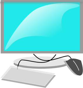 Mac как компьютер Конфигурация векторное изображение