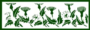 Image of thistle plants selection