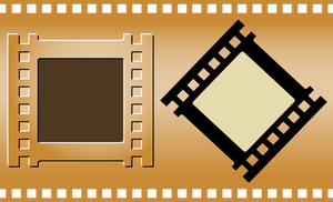 Tre filmremsor vektor bild
