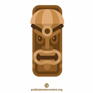 Tiki God tribal symbol