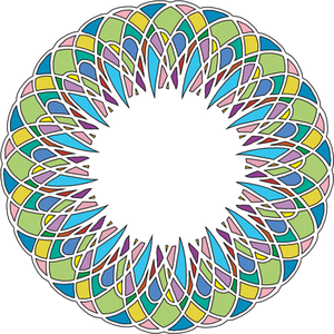 Vektor-ClipArts von Pastell farbigen ring