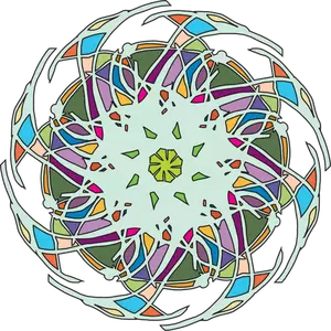 Image clipart vectoriel du globe coloré des éléments cassés