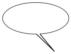 Sarjakuva kuvateksti ilmapallo vektori ClipArt