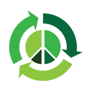 Eco peace vector icon