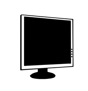 LCD monitor vector afbeelding