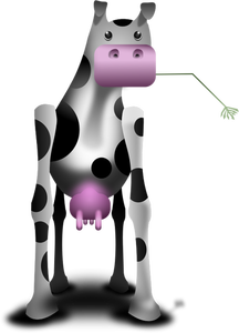 Odd cow vector illustration