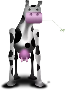 Odd cow vector illustration