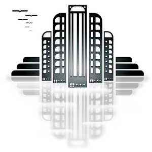 City Art Deco Vector Image
