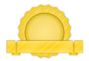 Golden seal vector image