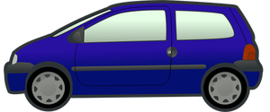 Vector de auto azul