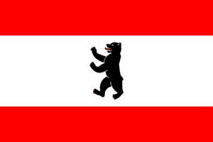 Vlajka Berlín vektorové grafiky