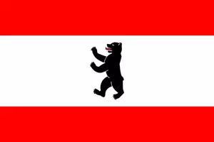 Flaga Berlina grafiki wektorowej