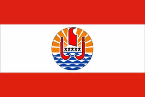 Bandiera della Polinesia francese immagine vettoriale