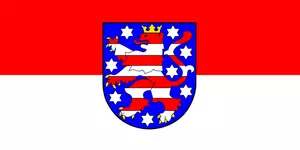 Flagga Thüringen vektor ClipArt