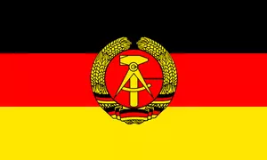 Vlag van de Duitse Democratische Republiek vector afbeelding