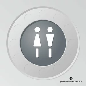 Toilet sign vector clip art