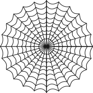 Vektor ClipArt-bilder av stiliserade spindelnät