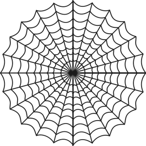Vector clip art of stylized spider web | Public domain vectors