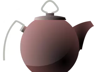 Ilustrasi vektor ketel atau teh pot