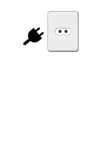 Electric outlet vector image