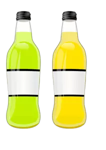 Vector image of bottles