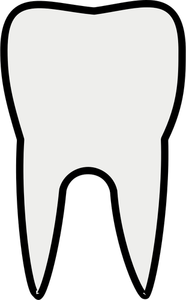 Zub linie umění Vektor Klipart