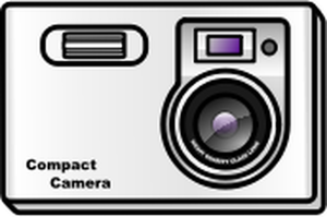 Slim camera icon vector image