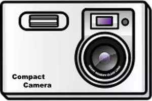 Immagine vettoriale di sottile fotocamera icona