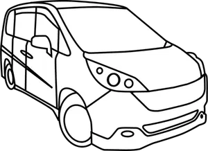 Minivan vektor image